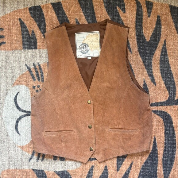 G-III Other - VTG Global Identity Leather Fashions G-III Suede Vest Size Large